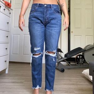 High Rise Girlfriend Jeans